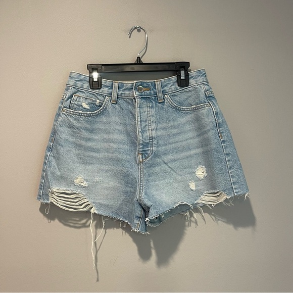 Zara High Rise Denim Shorts - Picture 1 of 3